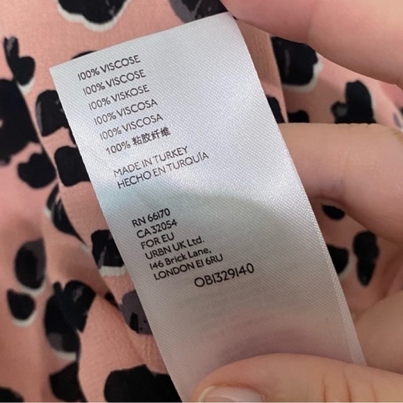 Anthropologie Maeve Pink Animal Print Maxi Top Blouse Combo SIZE SMALL - Picture 7 of 8